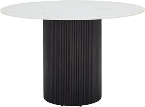 XXXLutz JEDÁLENSKÝ STÔL, akácia, čierna, biela, 120/120/76 cm P & B - Stoly - 001630021802