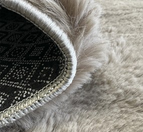 Koberec Puffy 060 béžový obdĺžnikový – Polyester Fur 1500 g/m² Rozmer: 40x60 cm