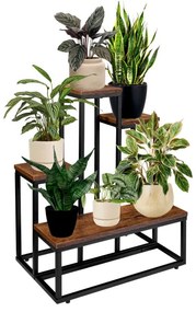 Stojan na kvety ANTIRES RUSTIC čierny