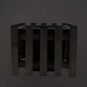 AMADEA Drevený obal s kvetináčom tmavý, 27x27x21cm Český výrobok