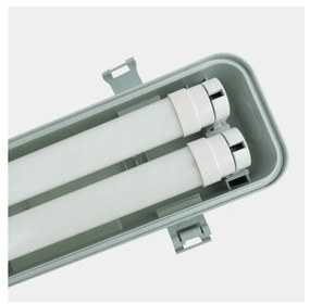 ECOLIGHT Hermetické svietidlo 60cm + 2x LED trubica neutrálna biela - SET