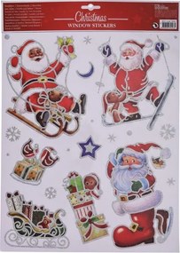 Vianočné nálepky Santa Claus 30 × 42 cm