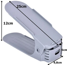 Organizér na topánky sivý