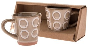 Svetlohnedé keramické hrnčeky na espresso v súprave 2 ks 100 ml – Dakls