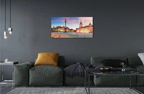 Sklenený obraz Sunrise Varšava Staré Mesto 140x70 cm