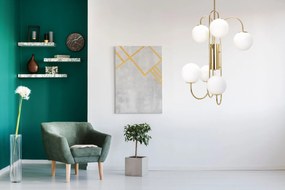 Toolight Toolight, stropné svietidlo 1xE27 APP1003-6CP, zlatá, OSW-05551