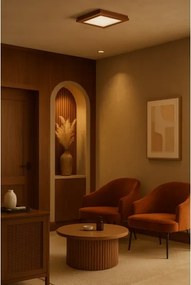 Argon 1867 - Stropné svietidlo TABOR 4xE27/15W/230V 42x42 cm terakotové