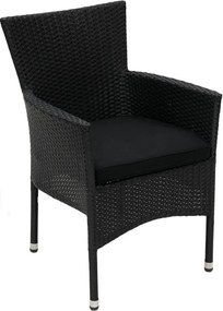 Záhradné ratanové kreslo 4 ks HAMBURG, antracit