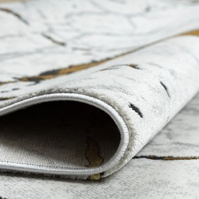 Dywany Łuszczów, Kusový koberec Allure 1963 white/gold, 160x220, biela, kancelária