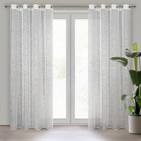 ZÁCLONA NA KRÚŽKOCH REVA1 140X250 CM VZOROVANÁ