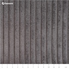 Tmavosivá menčestrová rozkladacia rohová pohovka (variabilná) Sara – Ropez