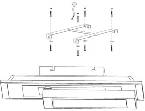 Eglo 99312 - LED RGB Stmievateľné stropné svietidlo SAVATAEILA-C LED/20W/230V