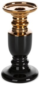 KERAMICKÝ SVIETNIK LARI 9X9X17 CM ČIERNA