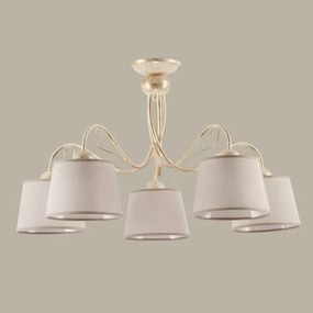 Jupiter 1358 - KM 5 PE - Stropné svietidlo KAMELIA 5xE27/60W/230V