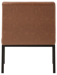 furniture-nabytek.cz - Čalúnená stolička Wingston XXL, nosnosť 250 kg, svetlohnedá, materiál umelá koža/kov