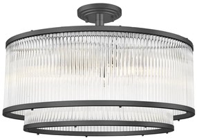 Zuma Line C0528-06H-P7AC - Luster na tyči SERGIO 6xE14/60W/230V čierna