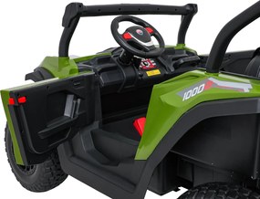 Ramiz Elektrická bugina Gravity pre deti zelená + pohon 4x4 + diaľkové ovládanie