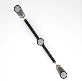 Jupiter 2004 - Luster na lanku ALAS 3xGU10/10W/230V čierna/zlatá