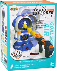 LEAN Toys Arkádová hra Streľba Astronaut 2 zbrane gule šípy