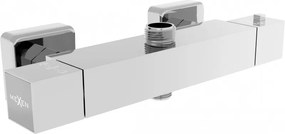 Mexen CUBE termostatická batéria s horným pripojením, chrom, 77250-00