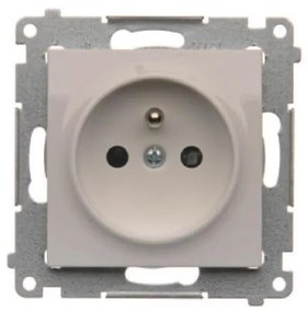DGZ1Z/11 Jednoduchá zásuvka s uzemnením biela