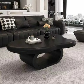 LuxuryForm DESIGN Konferenčný stolík DECO 120 × 79 cm – čierny, čierna podnož – II. akosť