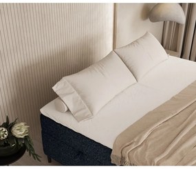 Tmavomodrá boxspring posteľ s úložným priestorom 180x200 cm Araya – Maison de Rêve