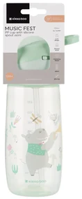 Hrnček so silikónovým náustkom 450ml 12m+ Music Fest Mint