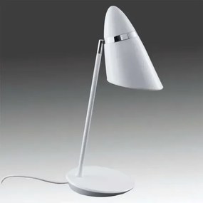 Dizajnová stolová lampa Elmo biela