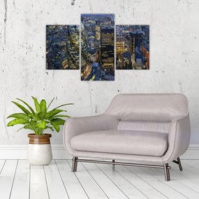 Obraz - Večerná panoráma Londýna (90x60 cm)