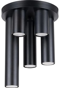 Sollux SL.1467 - Bodové svietidlo LAGOS 5xGU10/10W/230V čierna