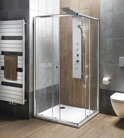 Aqualine Aqualine, TUSA sprchový panel s batériou, 1400 mm, hliník, SL680