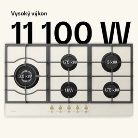 Klarstein Victoria Chef Edition, plynová varná doska, 5 zón