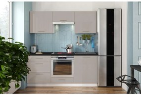 Kuchynská linka CELESTE 180 cm lesklá taupe