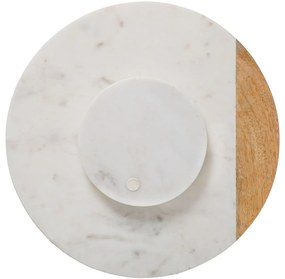 Mramorový otočný servírovací podnos Marbl W, (fi) 30 cm