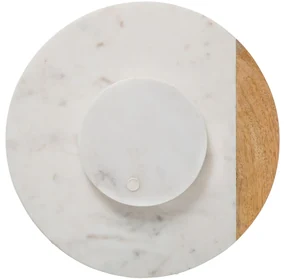 Mramorový otočný servírovací podnos Marbl W, (fi) 30 cm