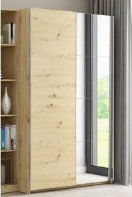 Šatníková skriňa Carlos 125/43 2D, dub artisan, 125 cm%