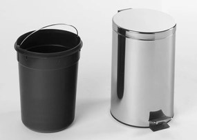 Aqualine Aqualine, SIMPLE LINE odpadkový kôš guľatý 12 l, nerez lesk, 27112