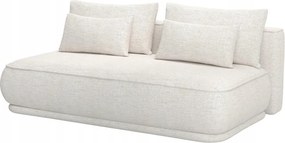 Pohovka trojsedačka Lesanna (krémová čierna)