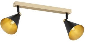 Argon 7147 - Bodové svietidlo LUCINDA 2xE14/7W/230V čierna/zlatá