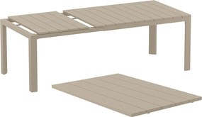 ATLANTIC 140 záhradný rozťahovací stôl taupe