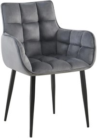 Stolička Tirana zamat - tmavo šedá