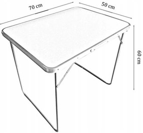 Bestent Kempingový stôl 70x50cm White