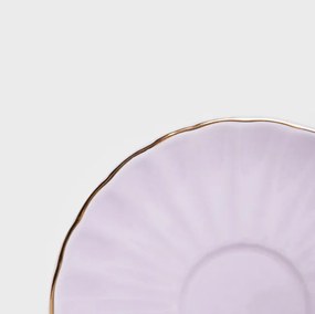 Šálka MINA s podšálkou, fialová 730610 200 ml