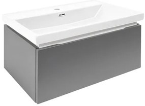 Kúpeľňová skrinka s umývadlom SAT Feel 60x30x44, 8 cm antracit mat SATFEEL60ANTU4, 1 ks