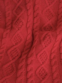 Pletená vianočná obliečka na vankúš 40 x 40 cm - Pletený sveter