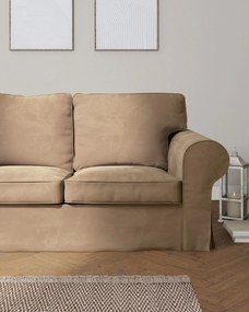 Poťah na sedačku Ektorp (rozkladacia, pre 3 osoby) NOVÝ MODEL 2013 farba produktu béžová látka lesklá, zamatová