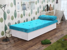 Jednolôžková posteľ Nikroguta, Úložný priestor: s úložným priestorom, Farba:: Biela, Dostupné poťahy: Suedine 29