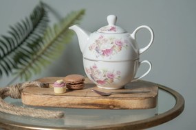Porcelánový tea for one Friendly Roses - 0,4 L