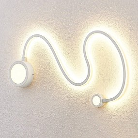 Lindby Rion nástenné LED svietidlo, biele